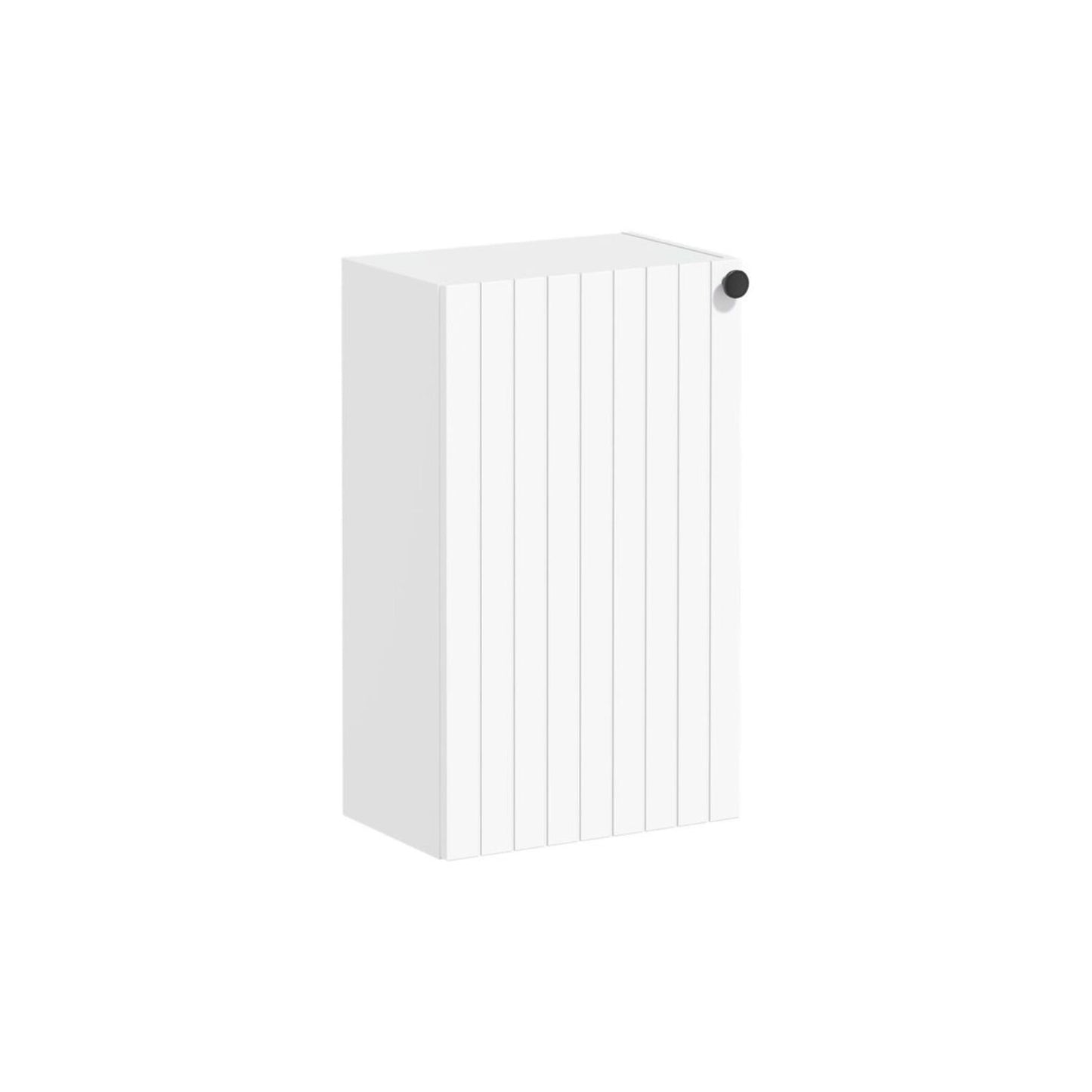VitrA Root Groove 40cm 1 Door Slim Lower/Base Unit (LH Hinge) - Matt White