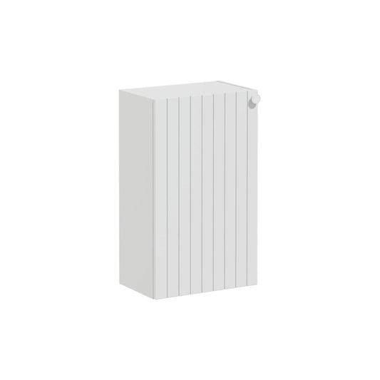 VitrA Root Groove 40cm 1 Door Slim Lower/Base Unit (LH Hinge) - Matt Light Grey