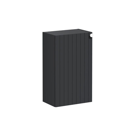 VitrA Root Groove 40cm 1 Door Slim Lower/Base Unit (LH Hinge) - Matt Graphite