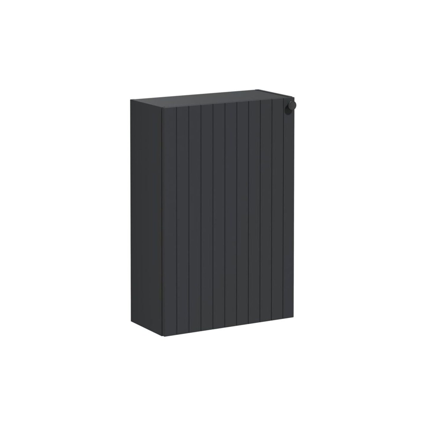 VitrA Root Groove 55cm 1 Door Slim Lower/Base Unit (LH Hinge) - Matt Graphite