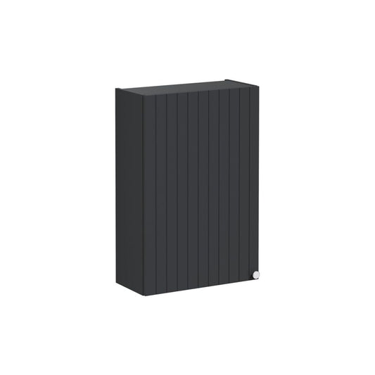 VitrA Root Groove 60cm 1 Door Upper/Wall Unit (LH Hinge) - Matt Graphite