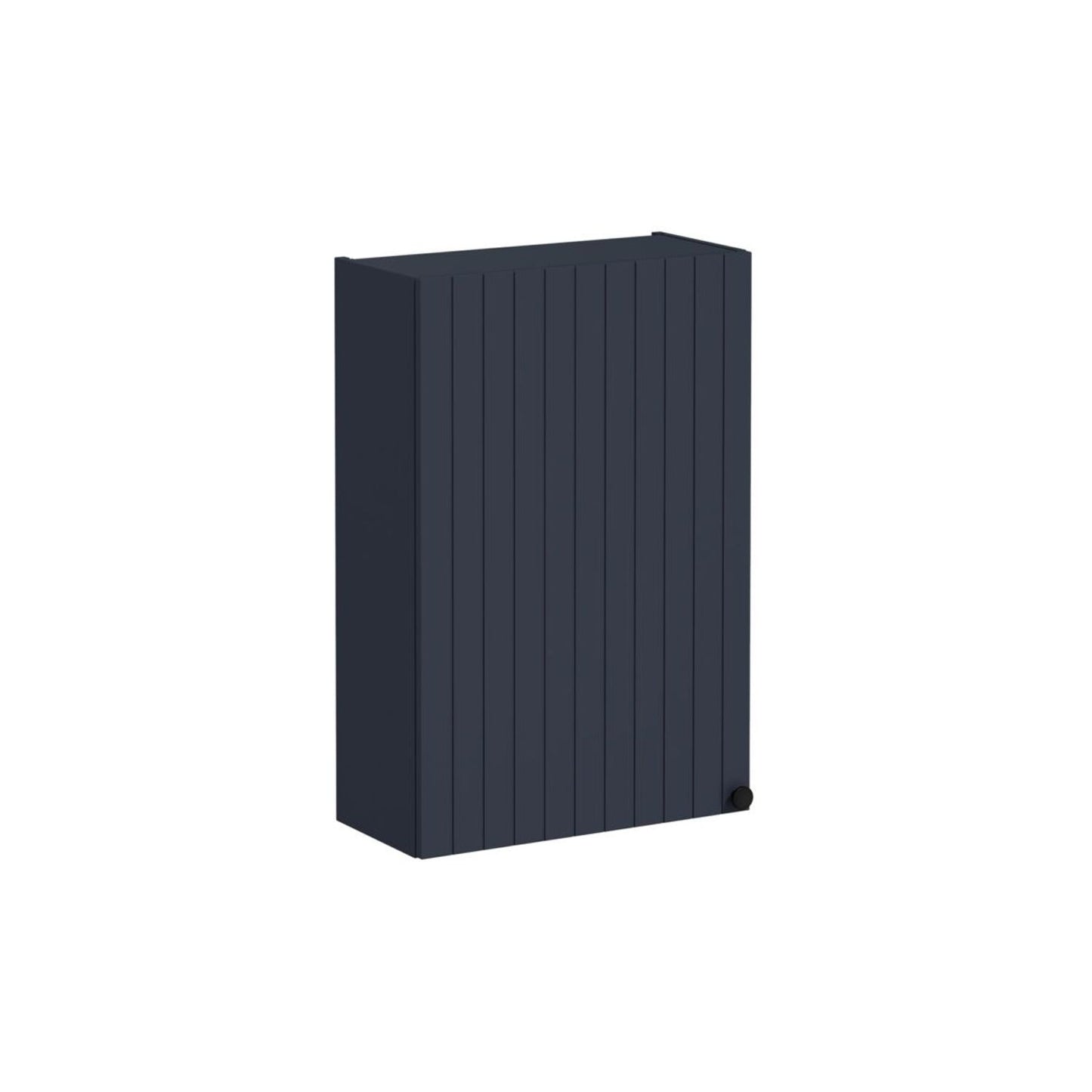VitrA Root Groove 60cm 1 Door Upper/Wall Unit (LH Hinge) - Matt Dark Blue