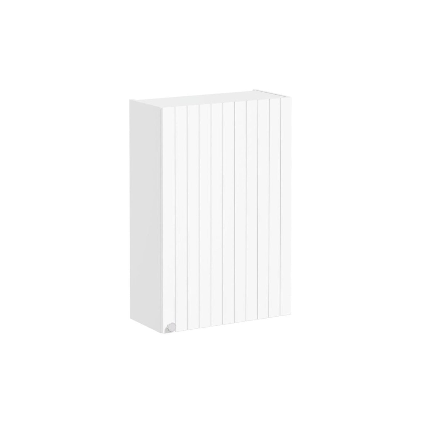 VitrA Root Groove 60cm 1 Door Upper/Wall Unit (RH Hinge) - Matt White