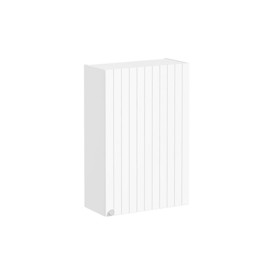 VitrA Root Groove 60cm 1 Door Upper/Wall Unit (RH Hinge) - Matt White