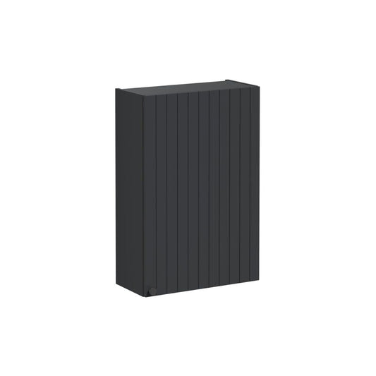 VitrA Root Groove 60cm 1 Door Upper/Wall Unit (RH Hinge) - Matt Graphite