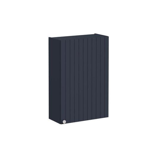 VitrA Root Groove 60cm 1 Door Upper/Wall Unit (RH Hinge) - Matt Dark Blue