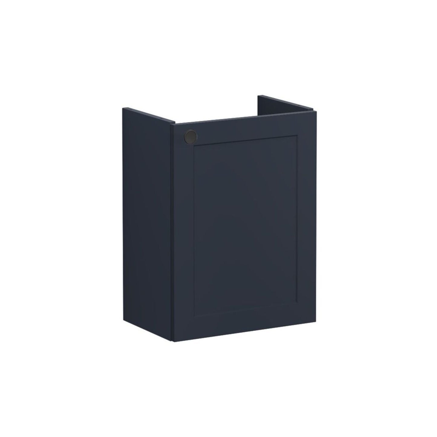 VitrA Root Classic 40cm 1 Door Wall Hung Slim Washbasin Unit (RH Hinge) - Matt Dark Blue