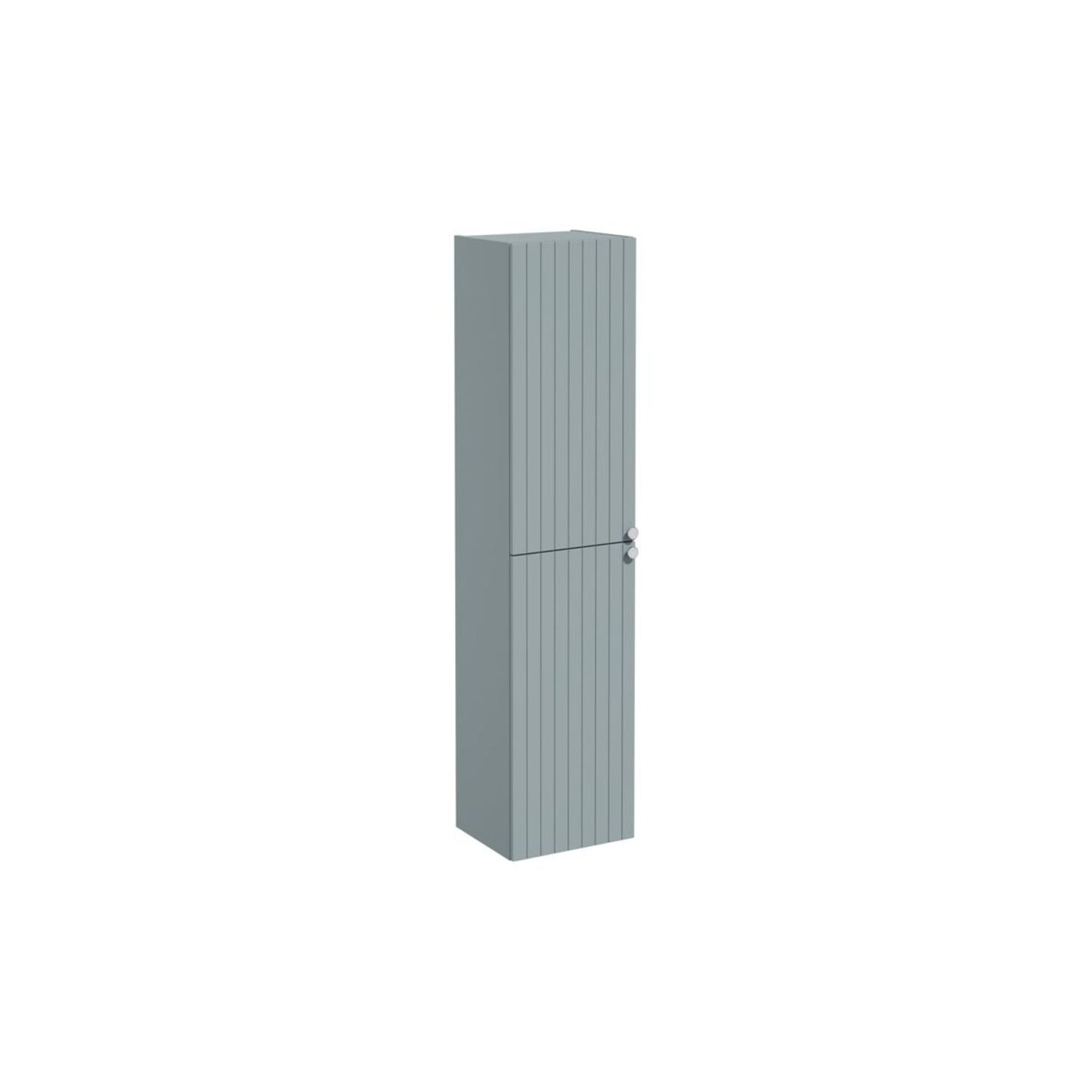 VitrA Root Groove 40cm 2 Door Tall Unit (LH Hinge) - Matt Fjord Green