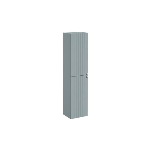 VitrA Root Groove 40cm 2 Door Tall Unit (LH Hinge) - Matt Fjord Green