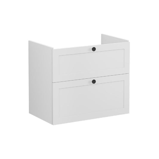 VitrA Root Classic 80cm 2 Drawer Washbasin Unit - Matt Light Grey