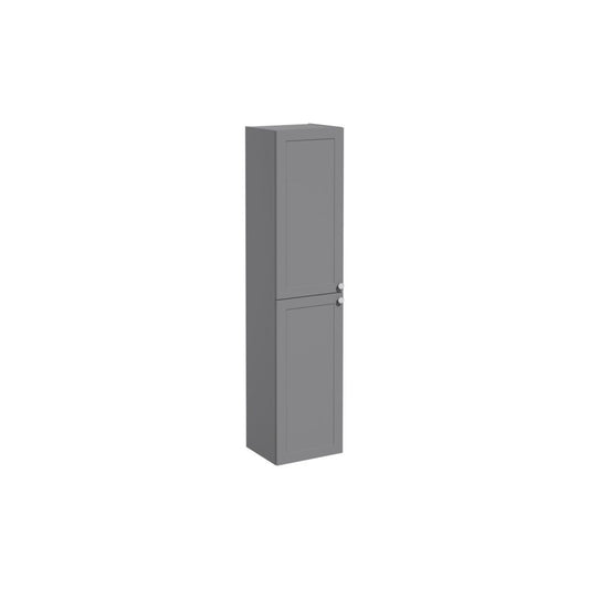 VitrA Root Classic 40cm 2 Door Tall Unit (LH Hinge) - Matt Grey