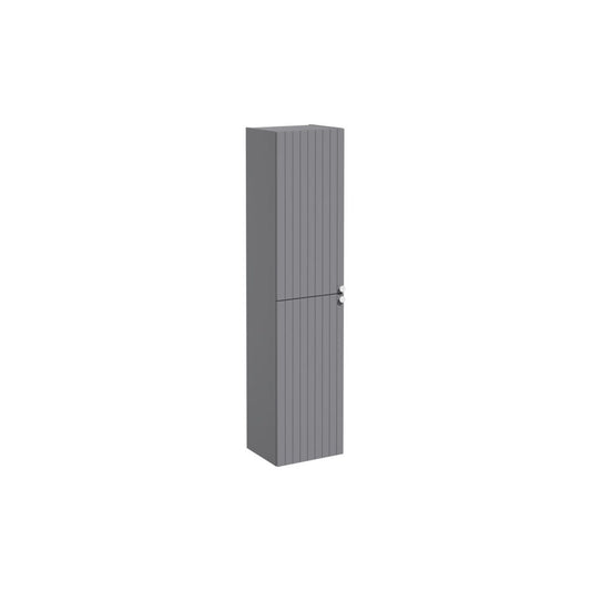 VitrA Root Groove 40cm 2 Door Tall Unit (LH Hinge) - Matt Grey