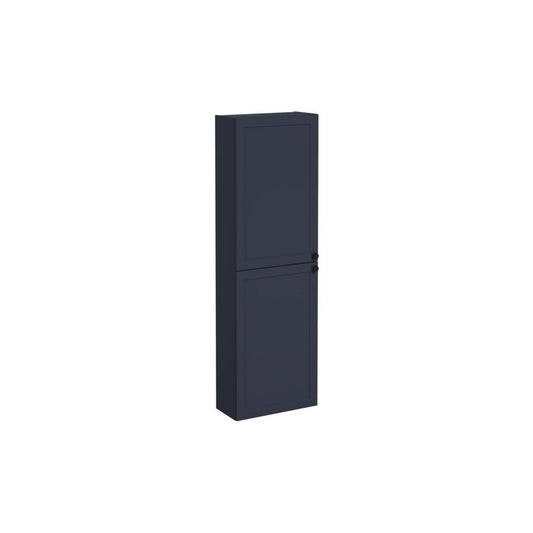 VitrA Root Classic 55cm 2 Door Slim Tall Unit (LH Hinge) - Matt Dark Blue