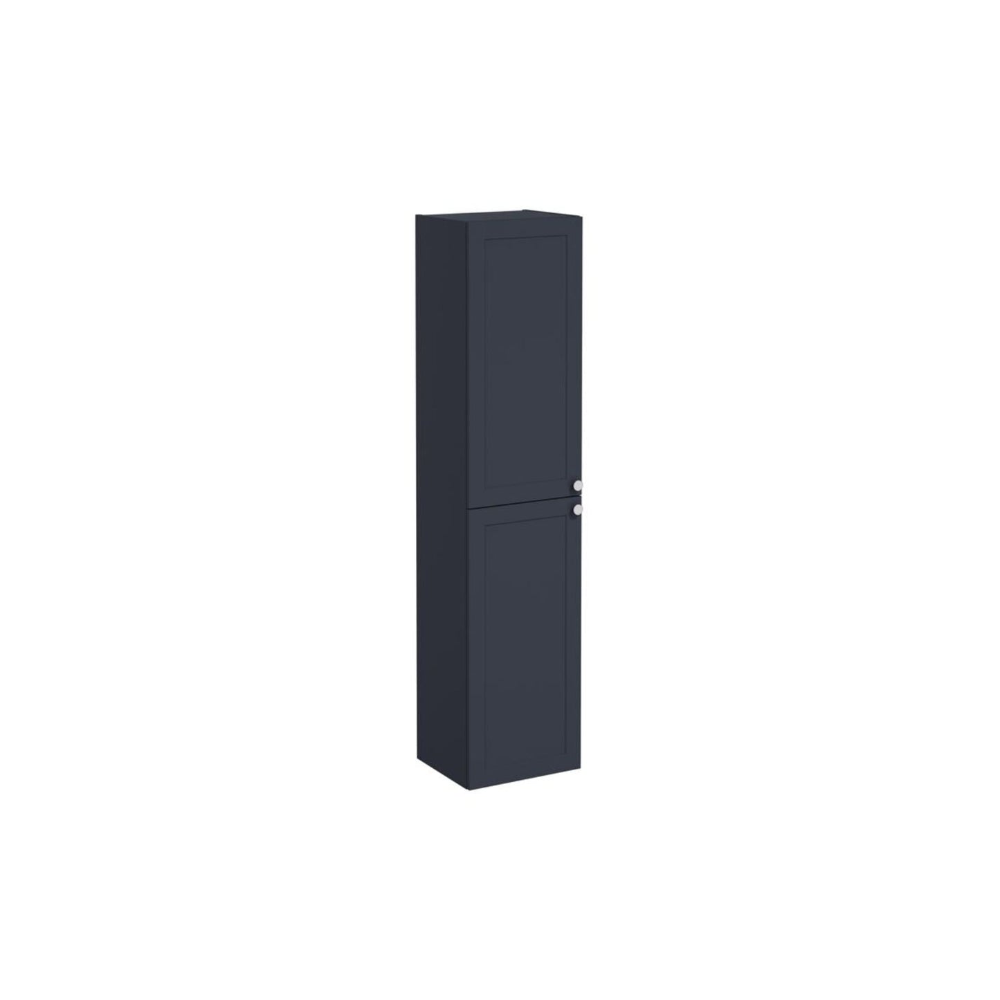 VitrA Root Classic 40cm 2 Door Tall Unit (LH Hinge) - Matt Dark Blue