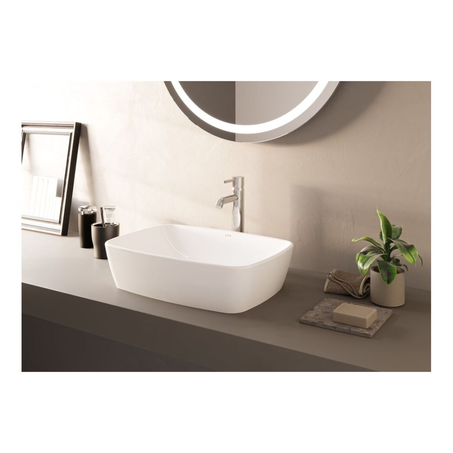 VitrA Shift 0 Tap Hole Basin (No Overflow) 545X375mm - White