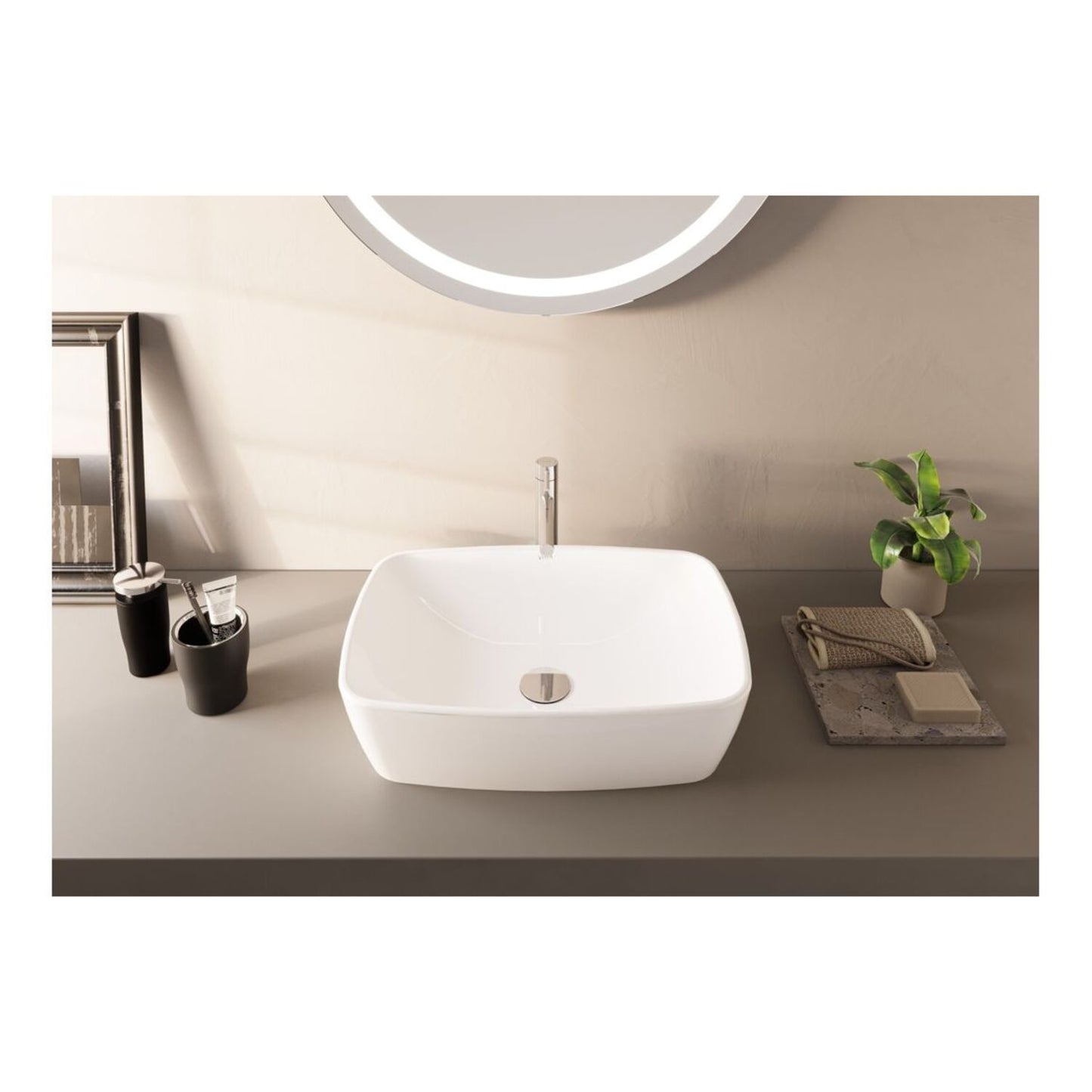 VitrA Shift 0 Tap Hole Basin (No Overflow) 545X375mm - White
