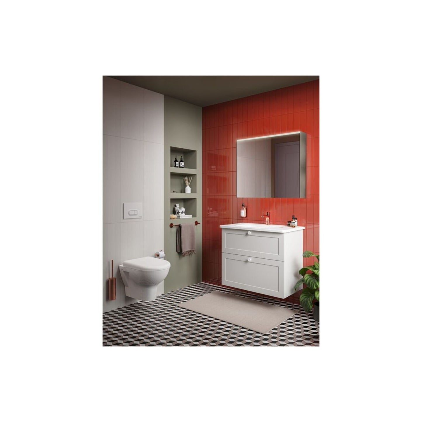 Vitra Zentrum Vanity Basin W/Overflow