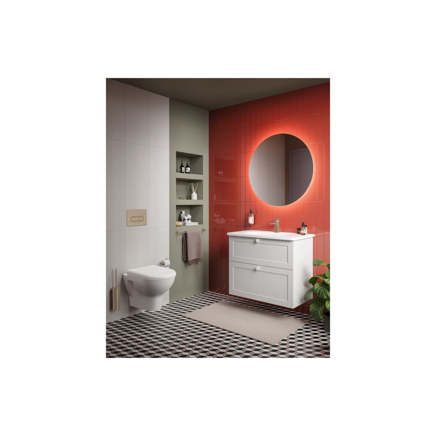 Vitra Zentrum Vanity Basin W/Overflow