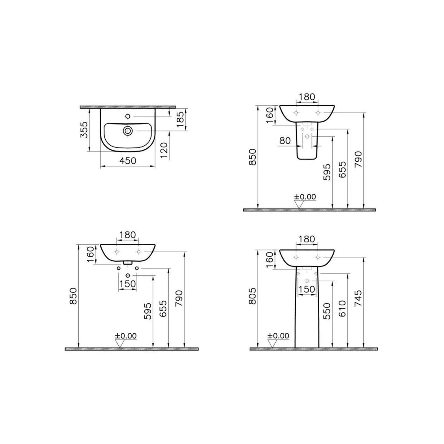 Vitra S20 Basin Only