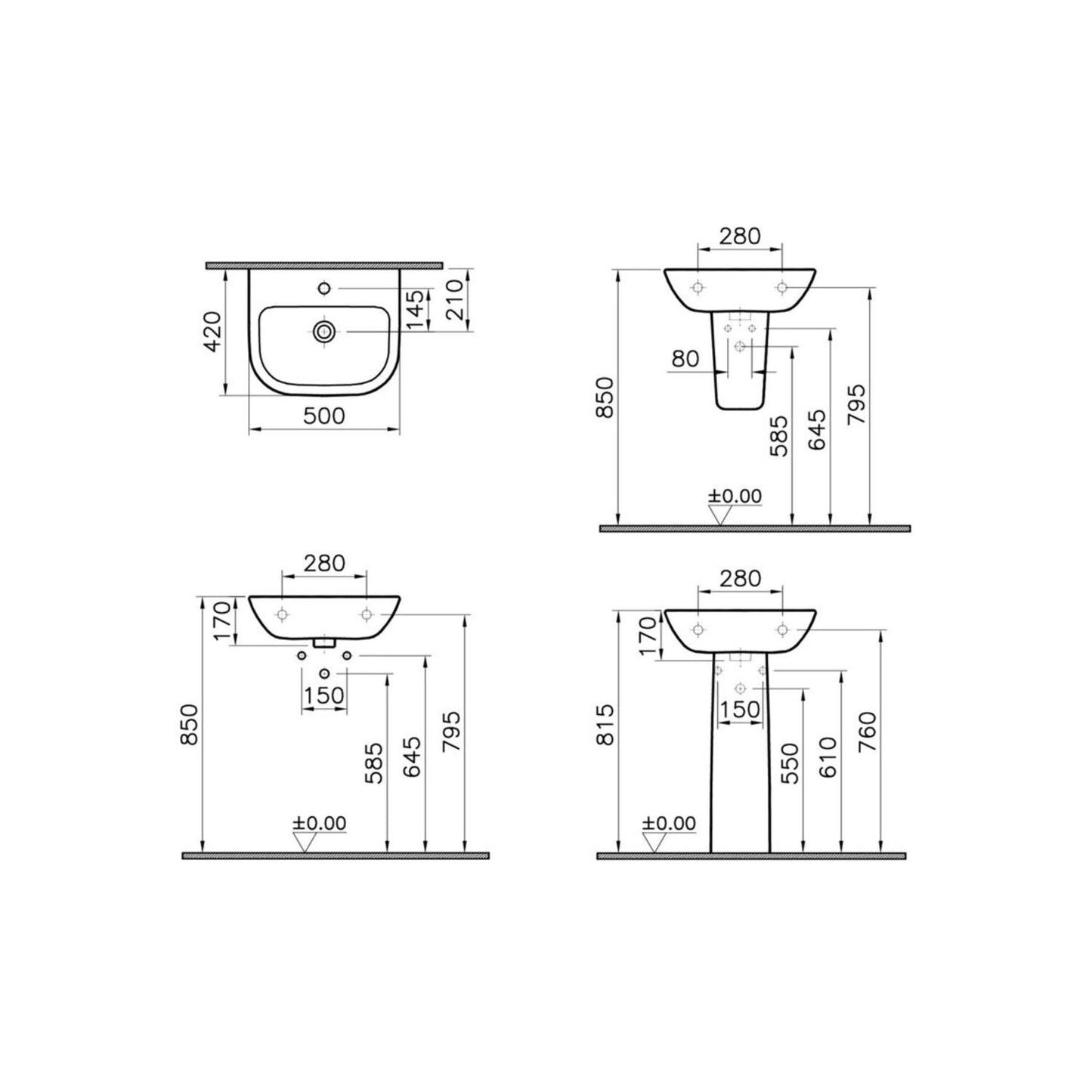 Vitra S20 Basin Only
