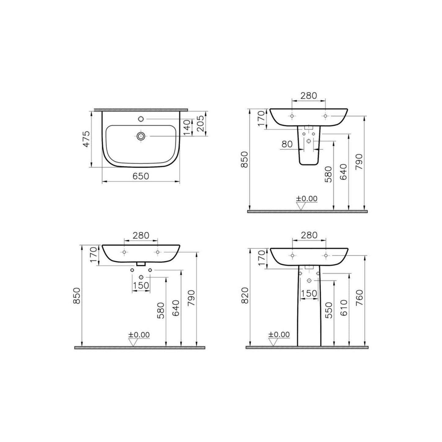 Vitra S20 Basin Only