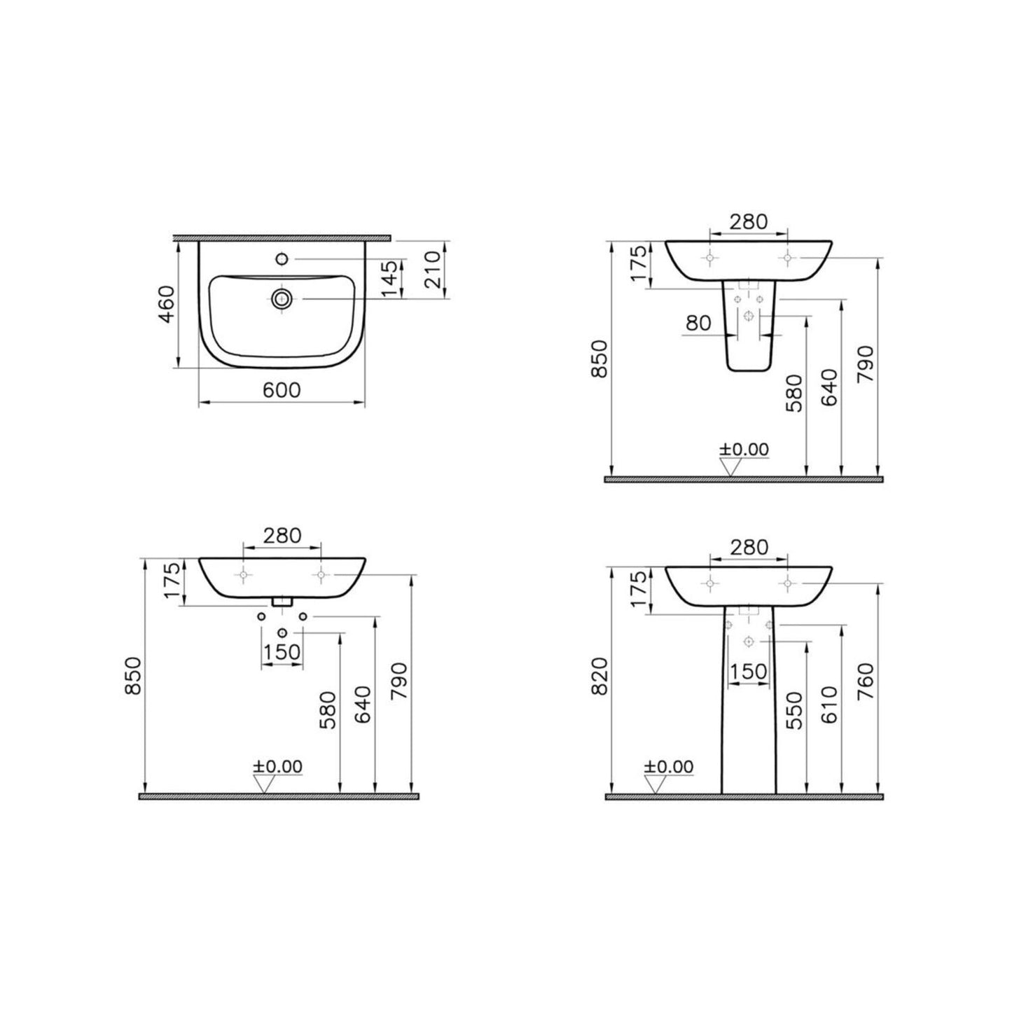 Vitra S20 Basin Only