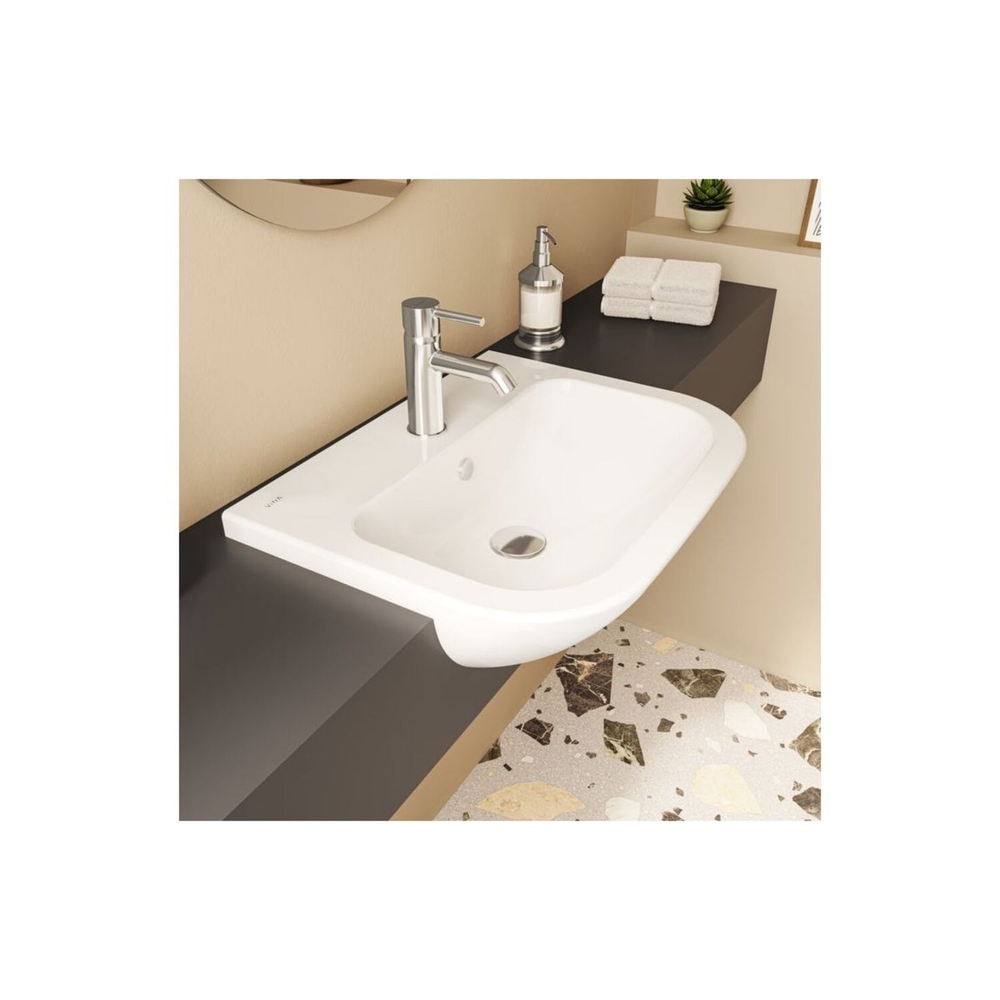 Vitra S20 Semi Recessed Basin