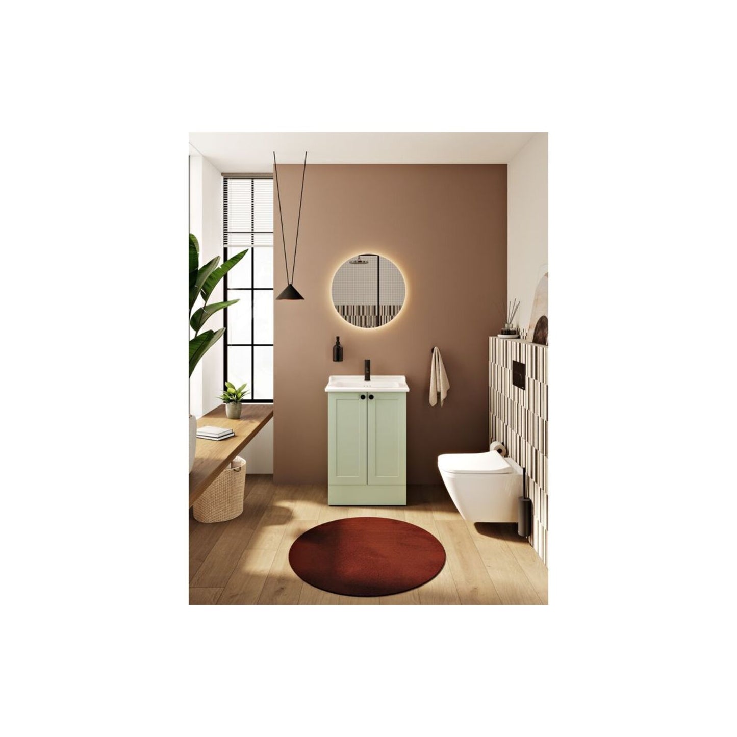 VitrA Integra Classic 1 Tap Hole Vanity Basin Only 610X475mm - White