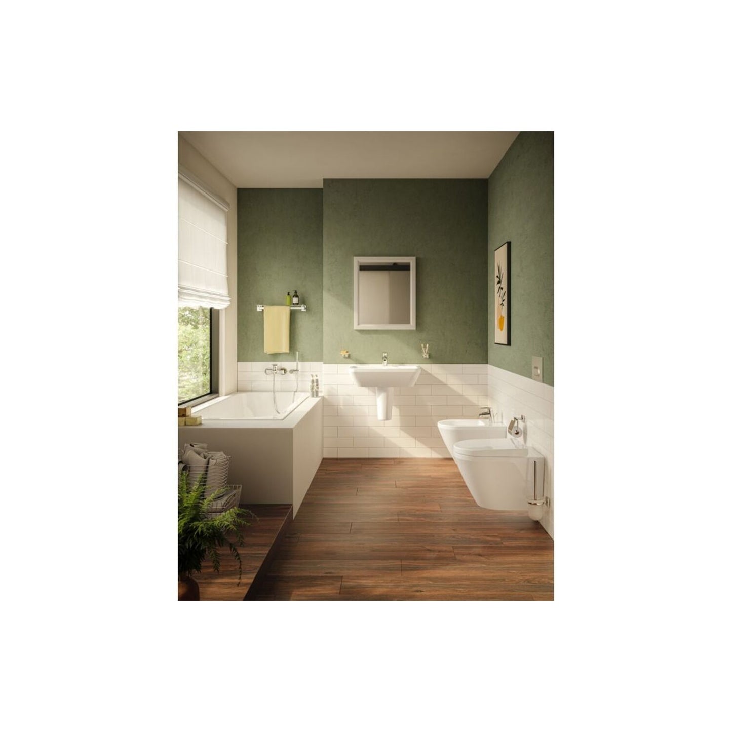 VitrA Integra Wall Hung Bidet - White