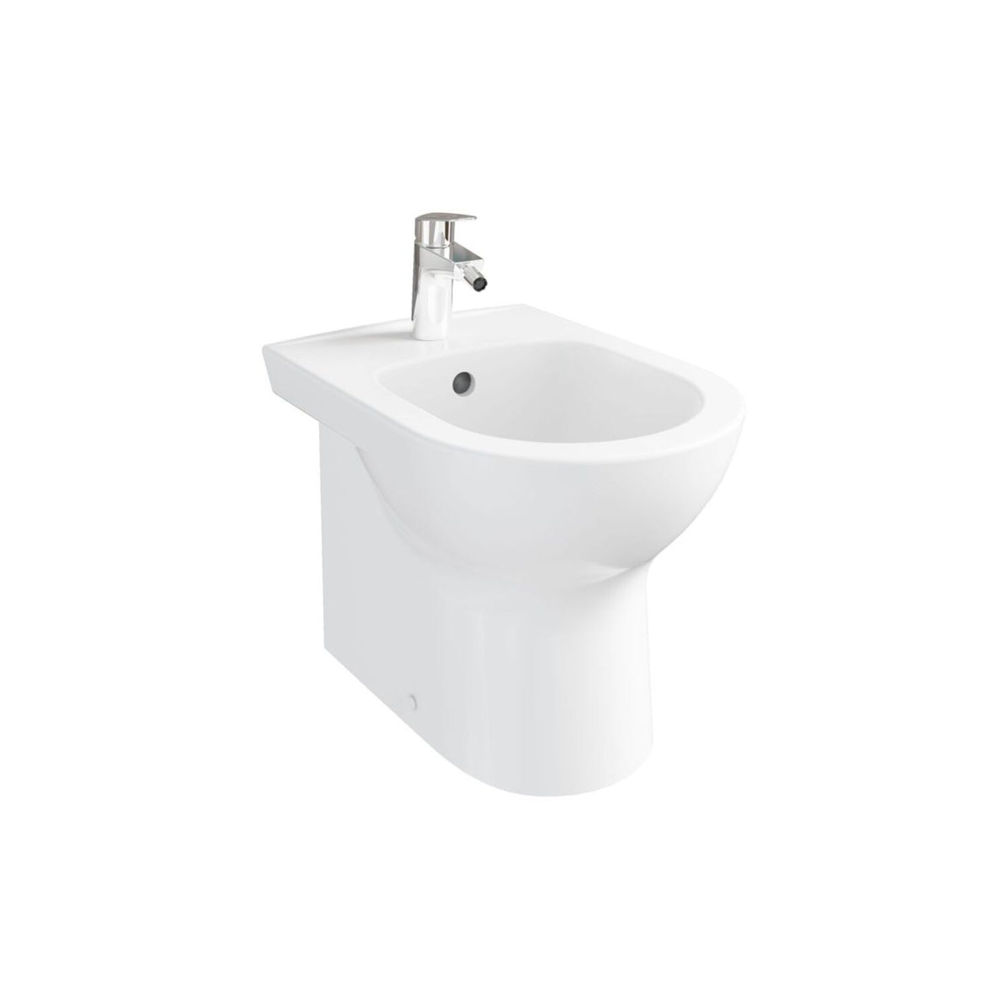 VitrA S20 Round Back to Wall Bidet (Hidden Fixings) - White