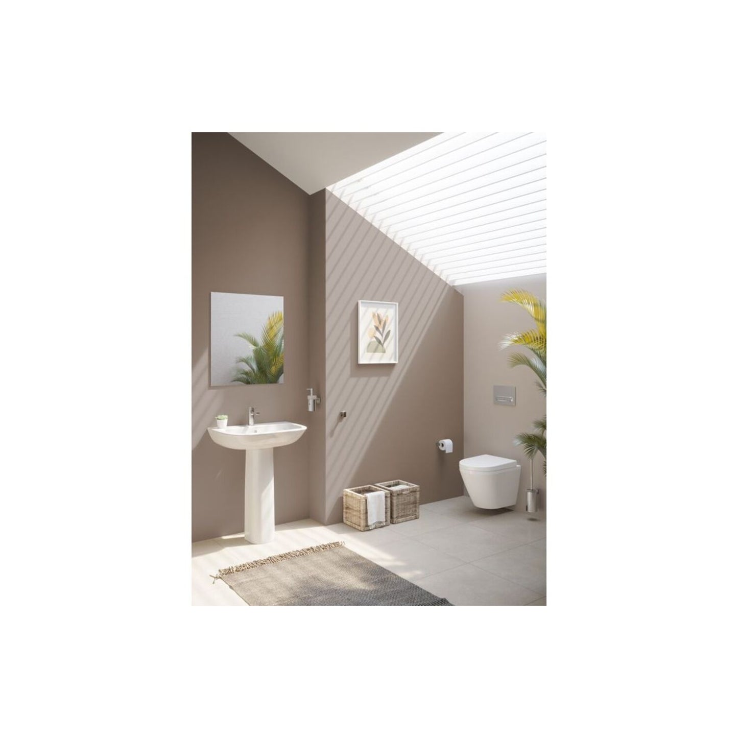 VitrA S20 Full Pedestal Only 170X160mm - White