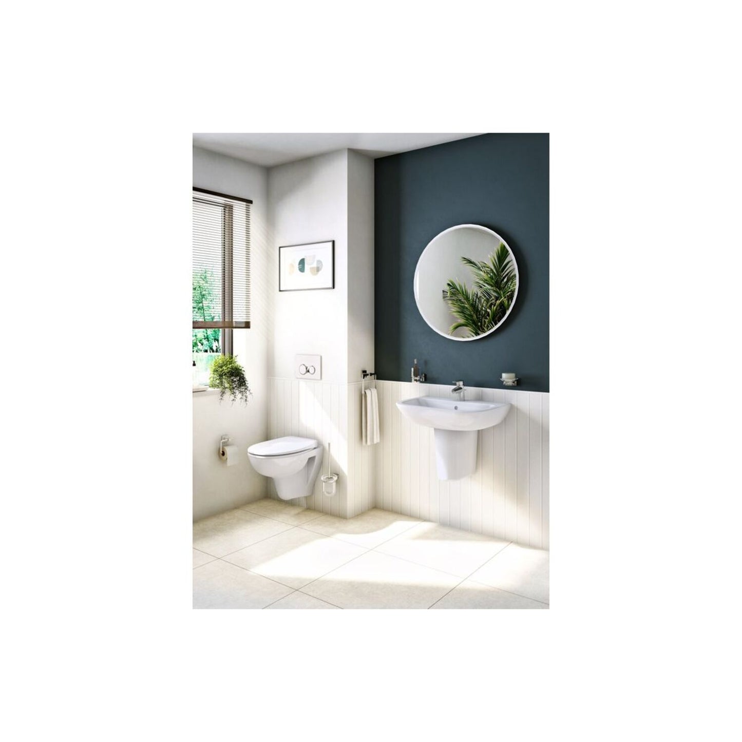 VitrA S20 Full Pedestal Only 170X160mm - White