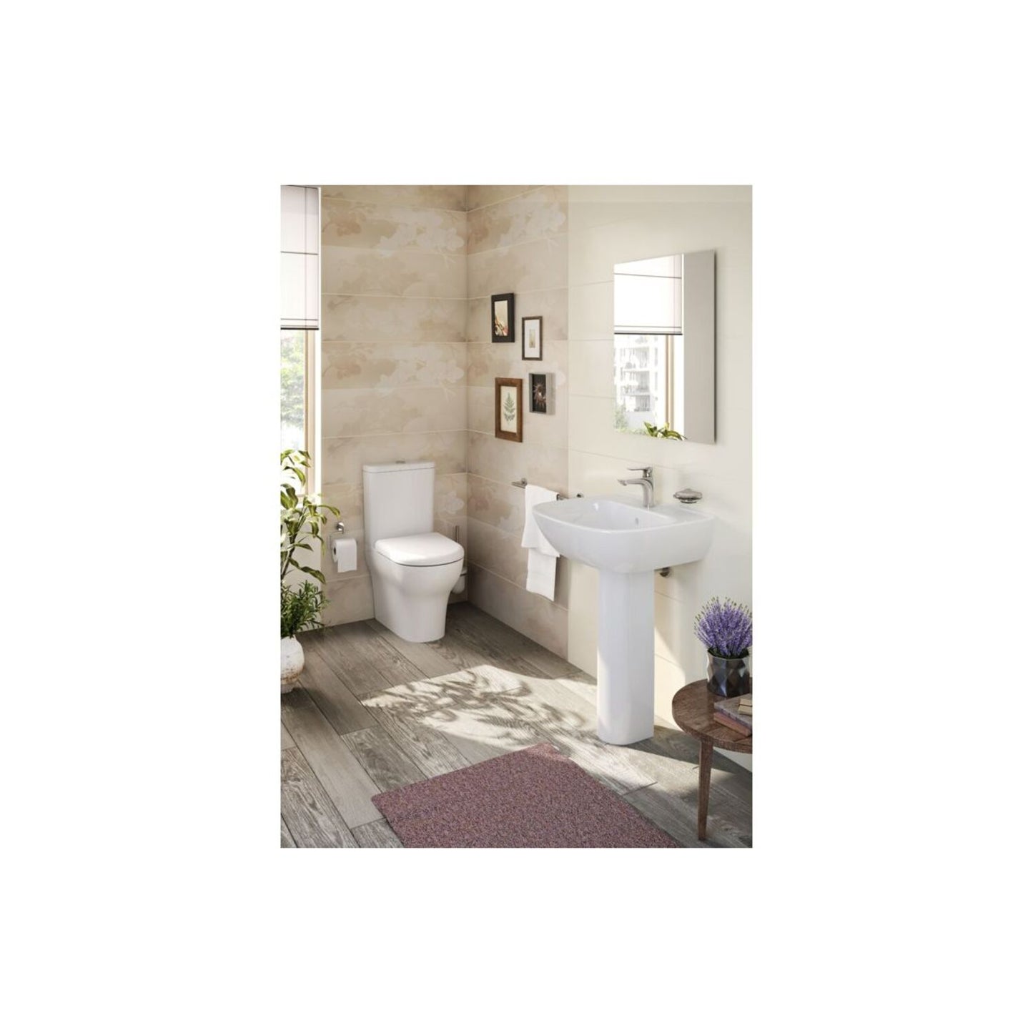 VitrA Zentrum Full Pedestal Only 190X180mm - White