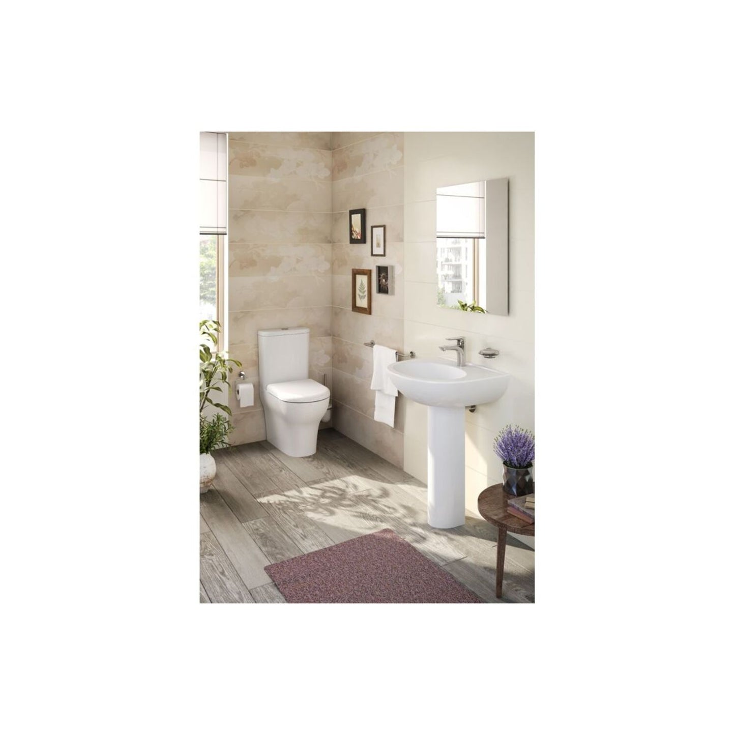 VitrA Zentrum Full Pedestal Only 190X180mm - White