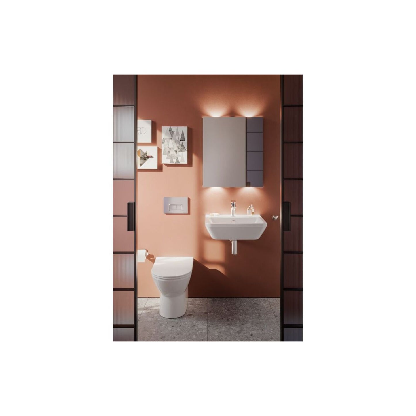 VitrA Integra Rimless Back to Wall Pan Only - White