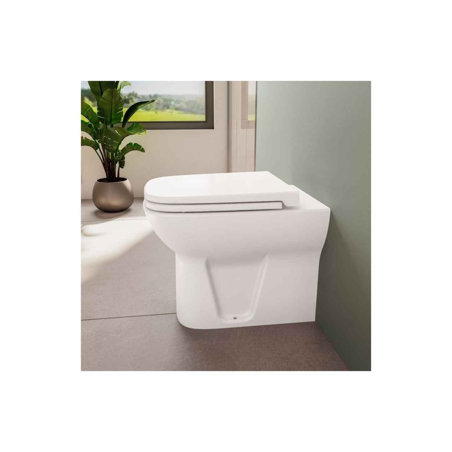 VitrA S20 Back to Wall Pan Only - White