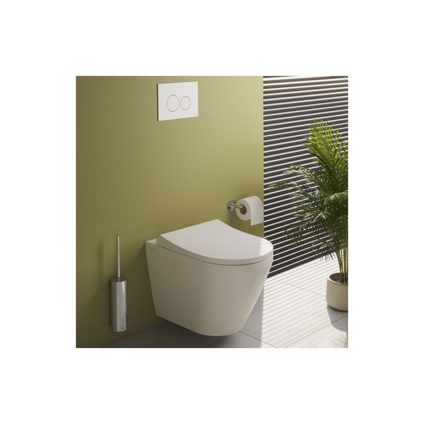 VitrA Integra Rimless Wall Hung Pan Only (Hidden Fix) - White