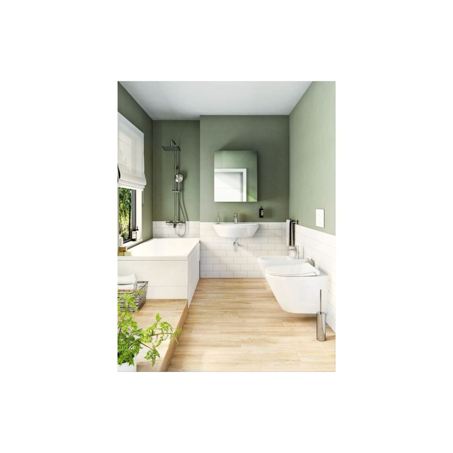 VitrA Integra Rimless Wall Hung Pan Only (Hidden Fix) - White
