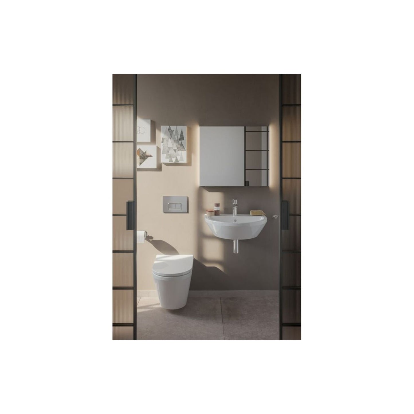 VitrA Integra Rimless Wall Hung Pan Only (Hidden Fix) - White