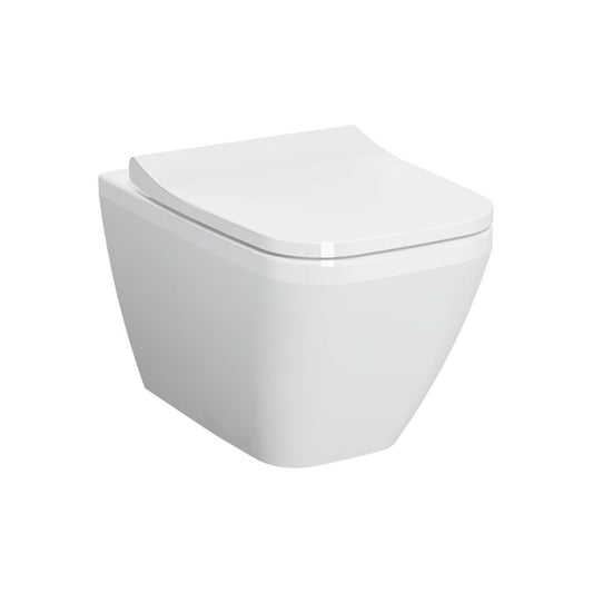 VitrA Integra Square Wall Hung Pan Only - White