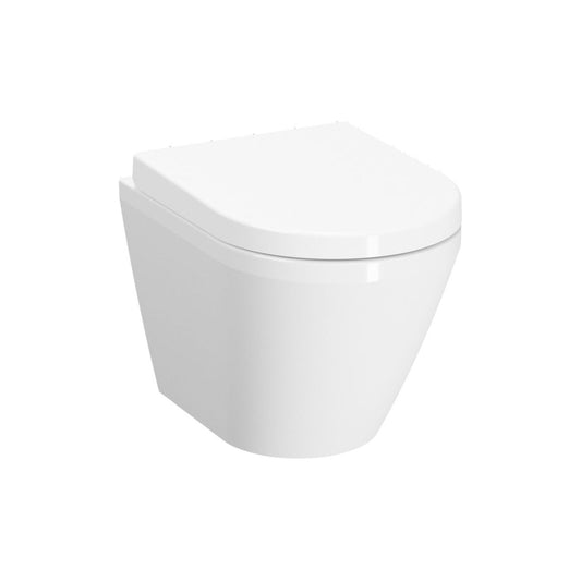 VitrA Integra Rimless Short Projection Wall Hung Pan Only - White