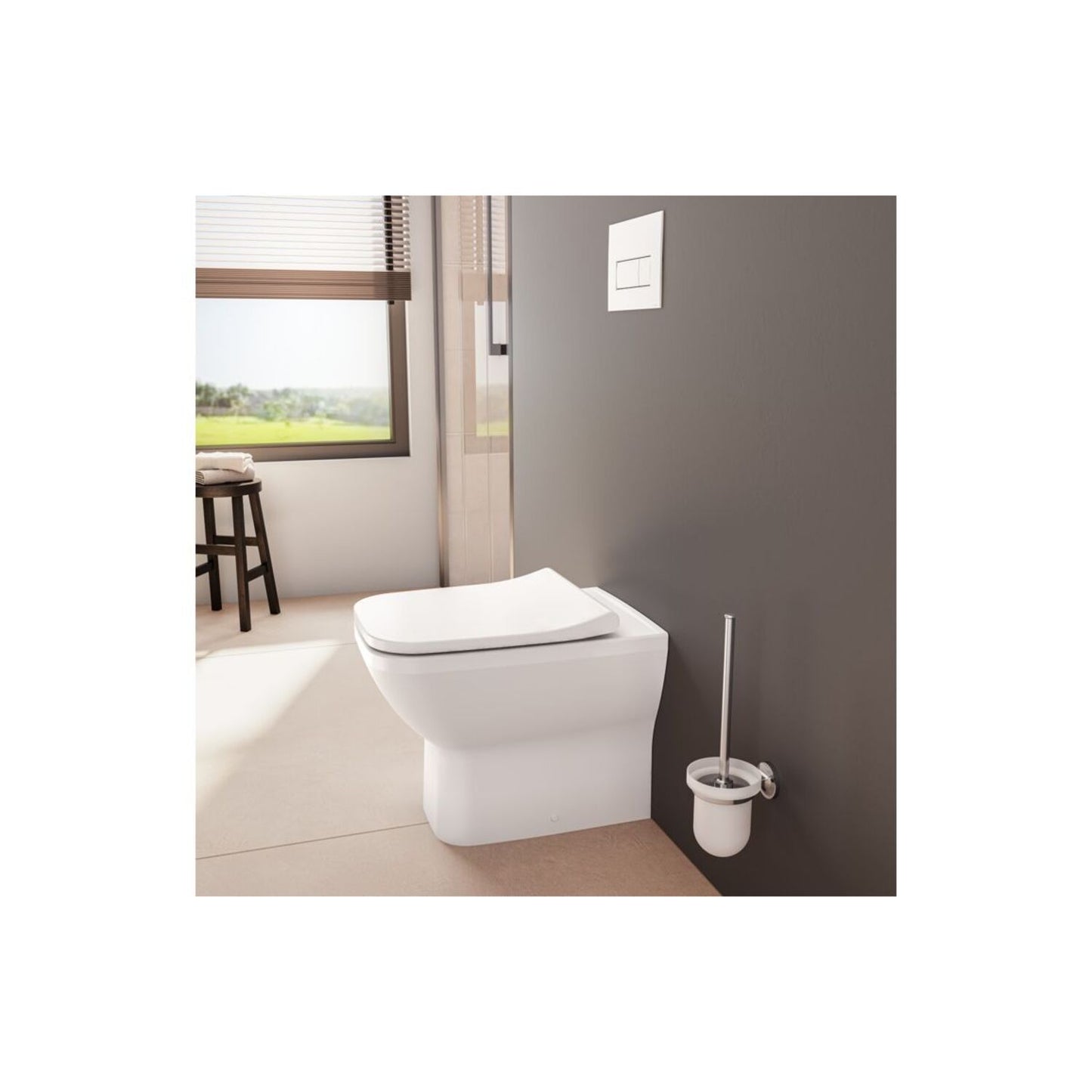 VitrA Integra Square Rimless Back to Wall Pan Only - White