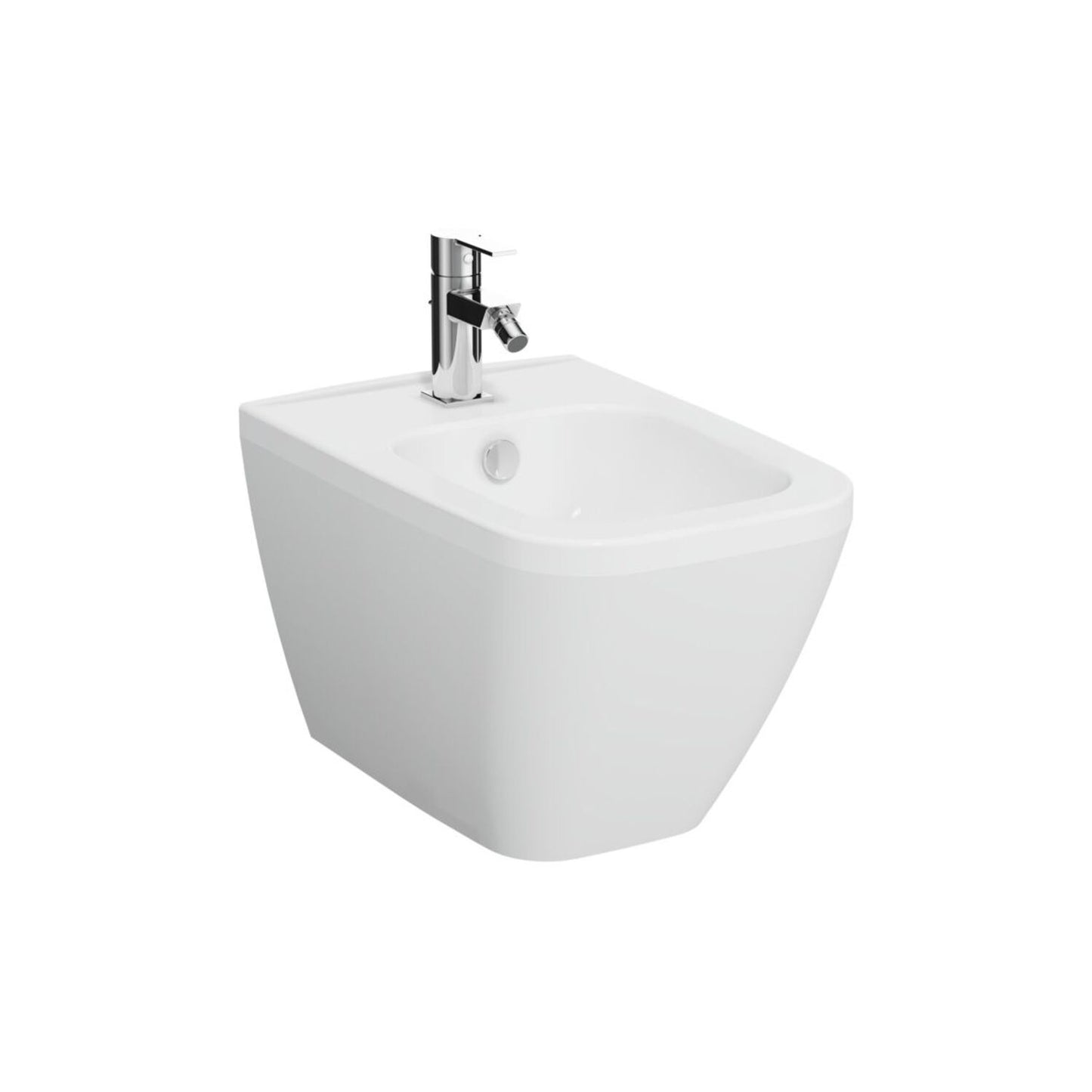 VitrA Integra Square Wall Hung Bidet - White