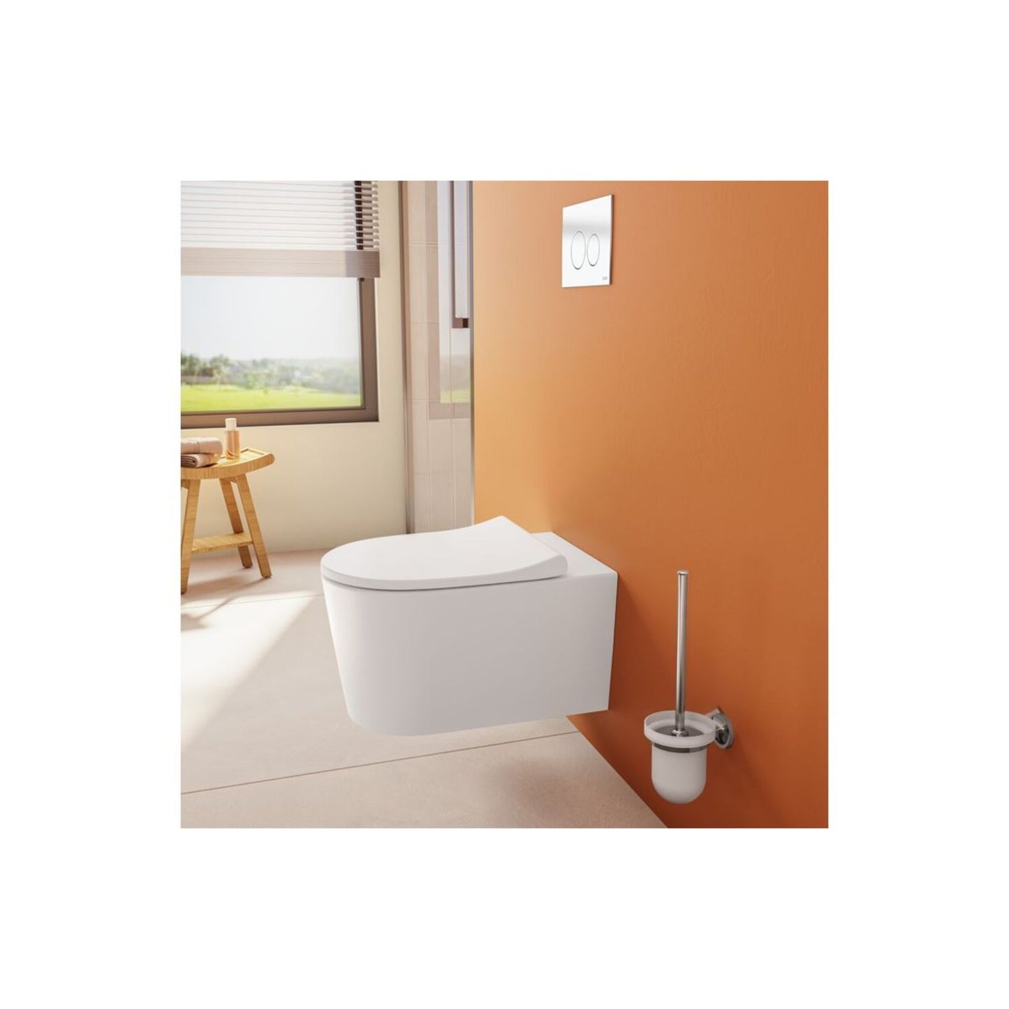 VitrA Sonic Flush Wall Hung Pan Only - White