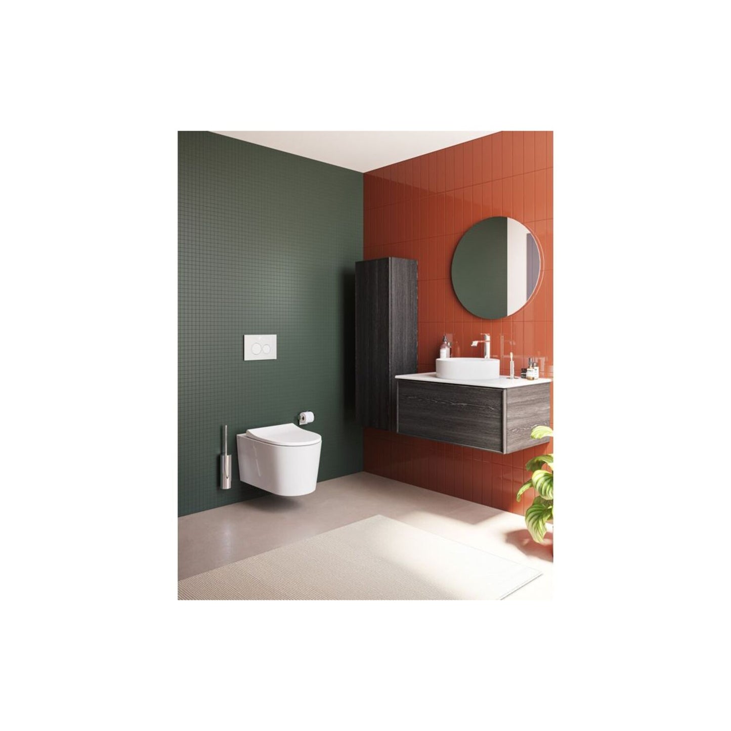 VitrA Sonic Flush Wall Hung Pan Only - White