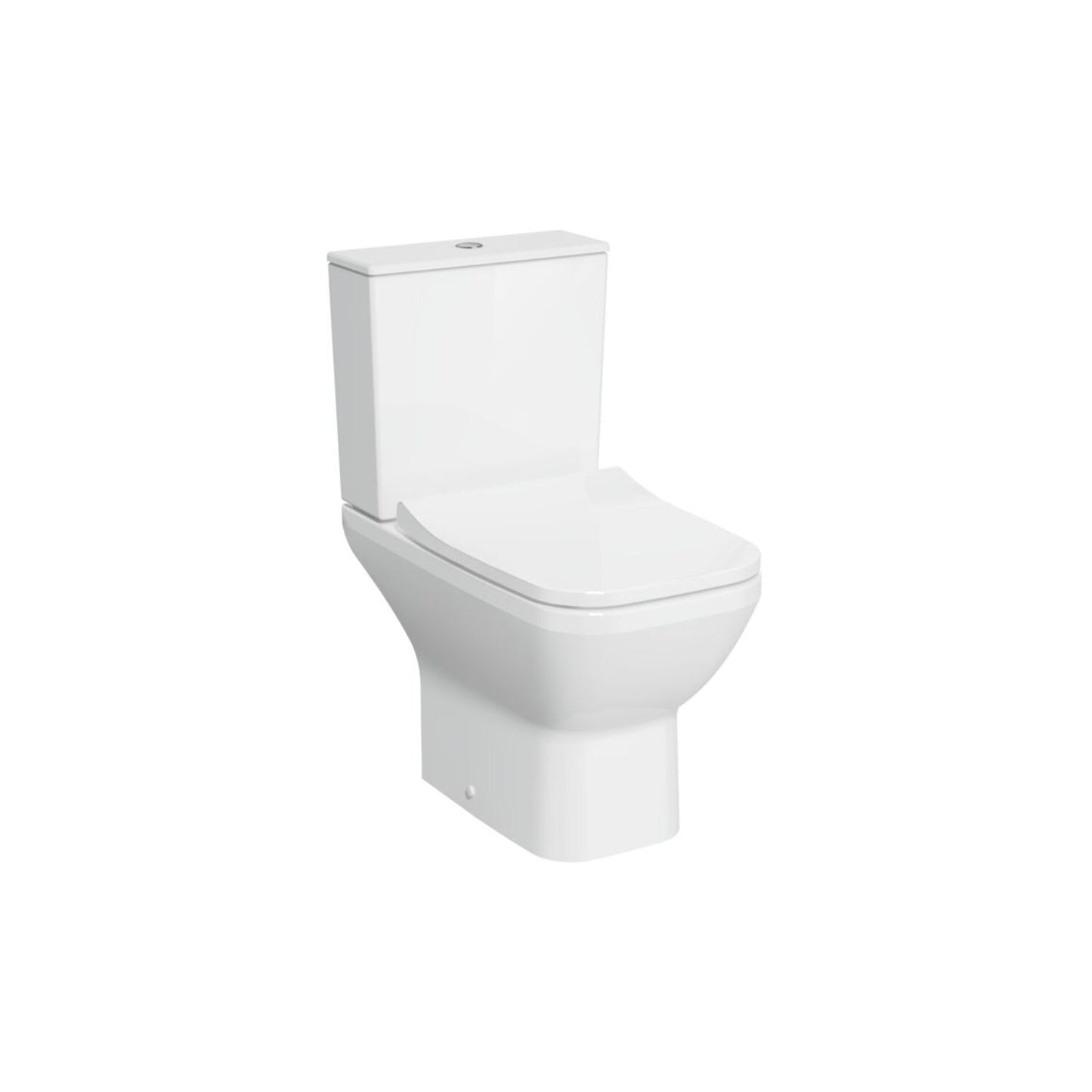 VitrA Integra Square Rimless Open Back Close Coupled Pan Only - White