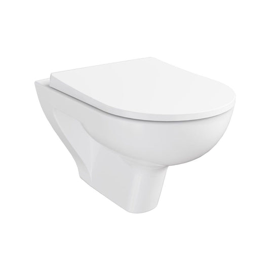VitrA S20 Round SmoothFlush Wall Hung Pan Only - White