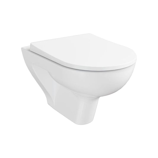 VitrA S20 Round SmoothFlush Compact Wall Hung Pan Only - White