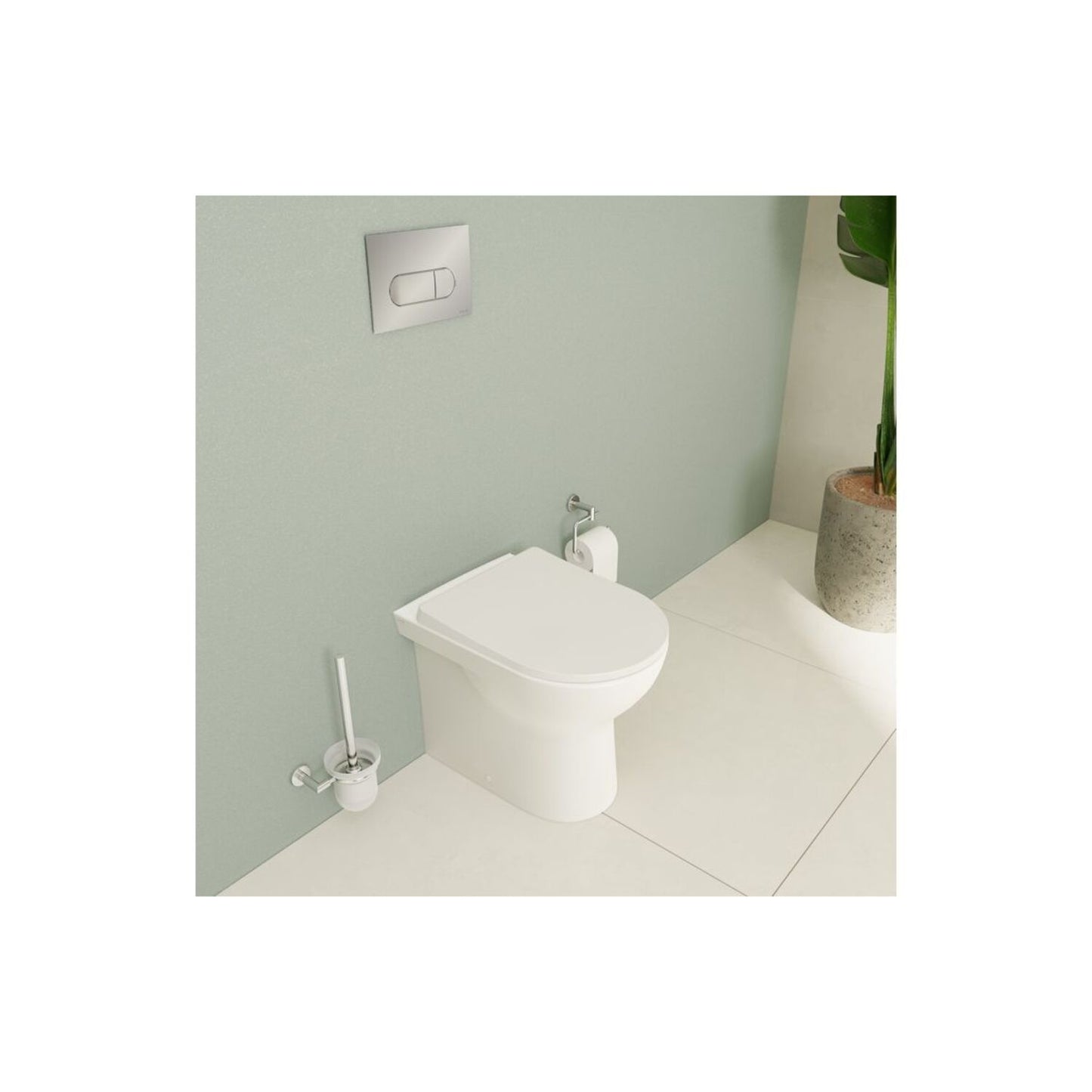 VitrA S20 Round SmoothFlush Back to Wall Pan Only - White