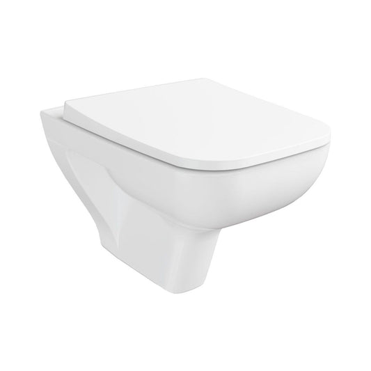 VitrA S20 Square SmoothFlush Compact Wall Hung Pan Only - White